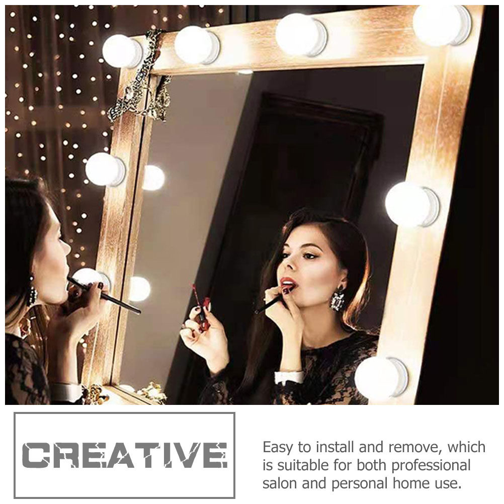 Dressing Table Vanity With Lighted Mirror - 1 ชุด ไฟ LED สำหรับกระจกแต่งหน้า โคมไฟตั้งโต๊ะแต่งหน้า