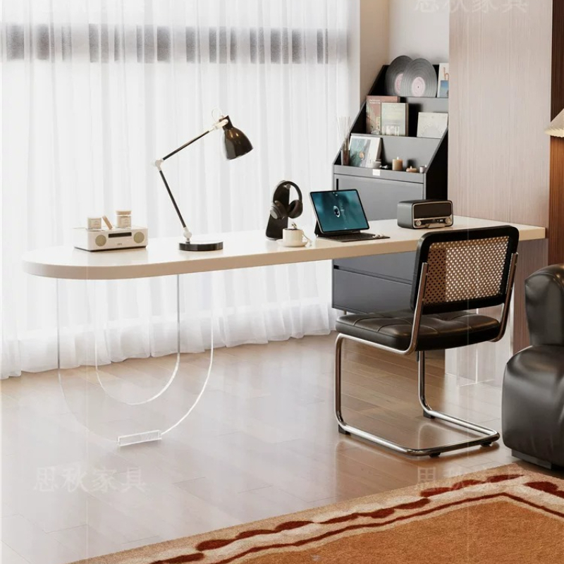 โต๊ะทำงานไม้เนื้อแข็งสีขาวสไตล - Bedroom Furniture บทวิจารณ์และราคา