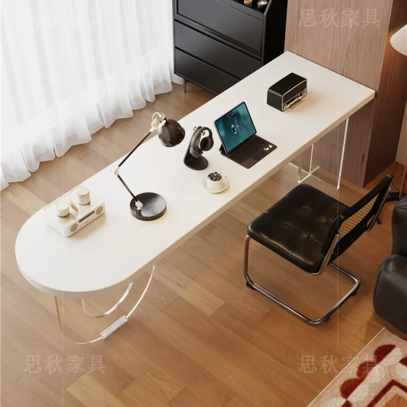 โต๊ะทำงานไม้เนื้อแข็งสีขาวสไตล - Bedroom Furniture บทวิจารณ์และราคา