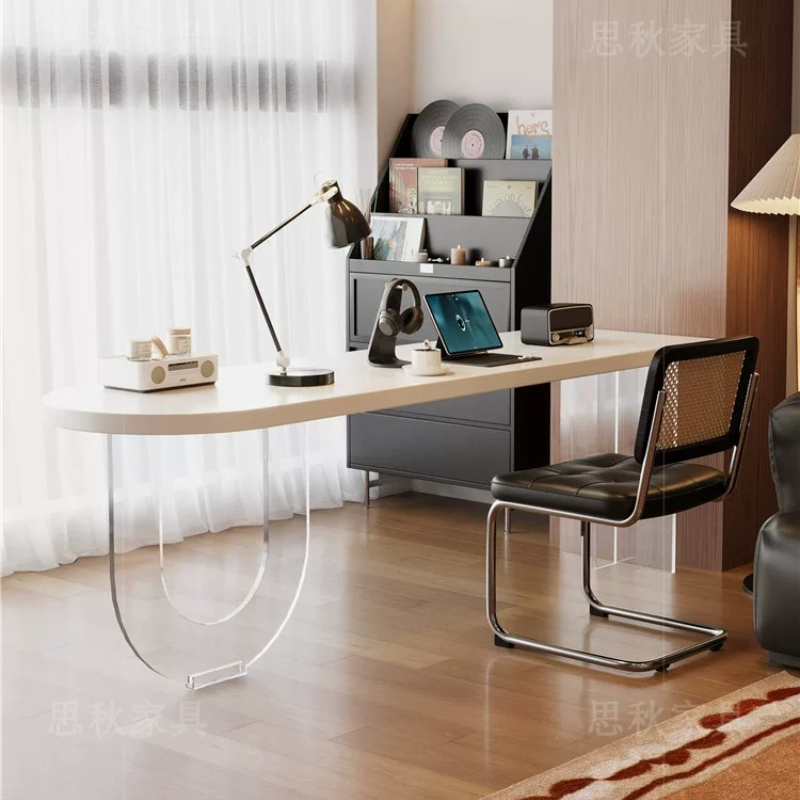 โต๊ะทำงานไม้เนื้อแข็งสีขาวสไตล - Bedroom Furniture บทวิจารณ์และราคา